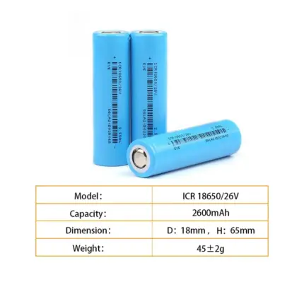 2600mah Eve pil 18650