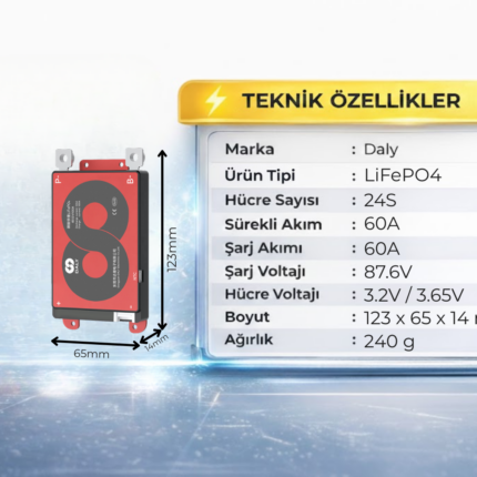Daly 24S 60A Lifepo4 BMS