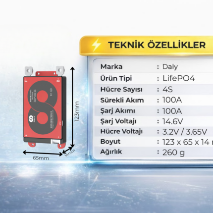 Daly 4S 100A Lifepo4 BMS
