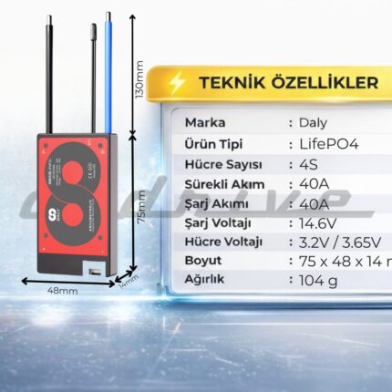 Daly 4S 40A Lifepo4 BMS