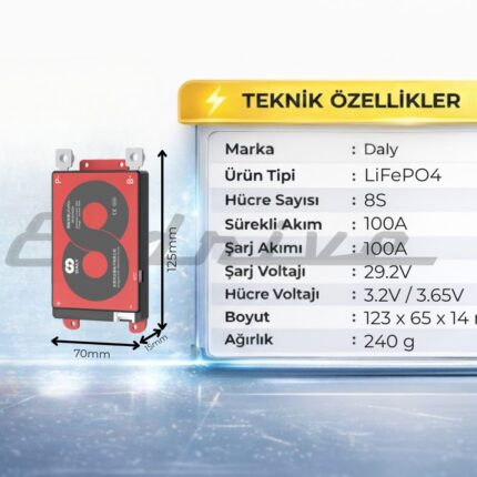 Daly 8S 100A Lifepo4 BMS