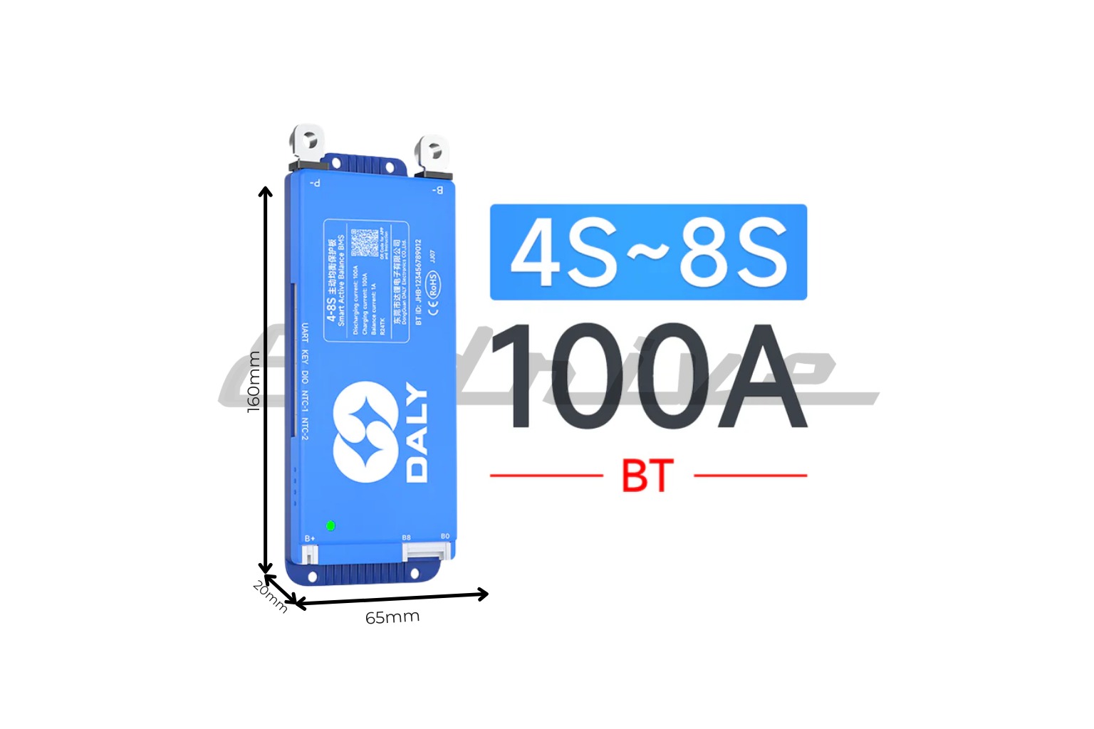 Daly Smart Bms – 4s-8s 100A – BT – CAN – RS485