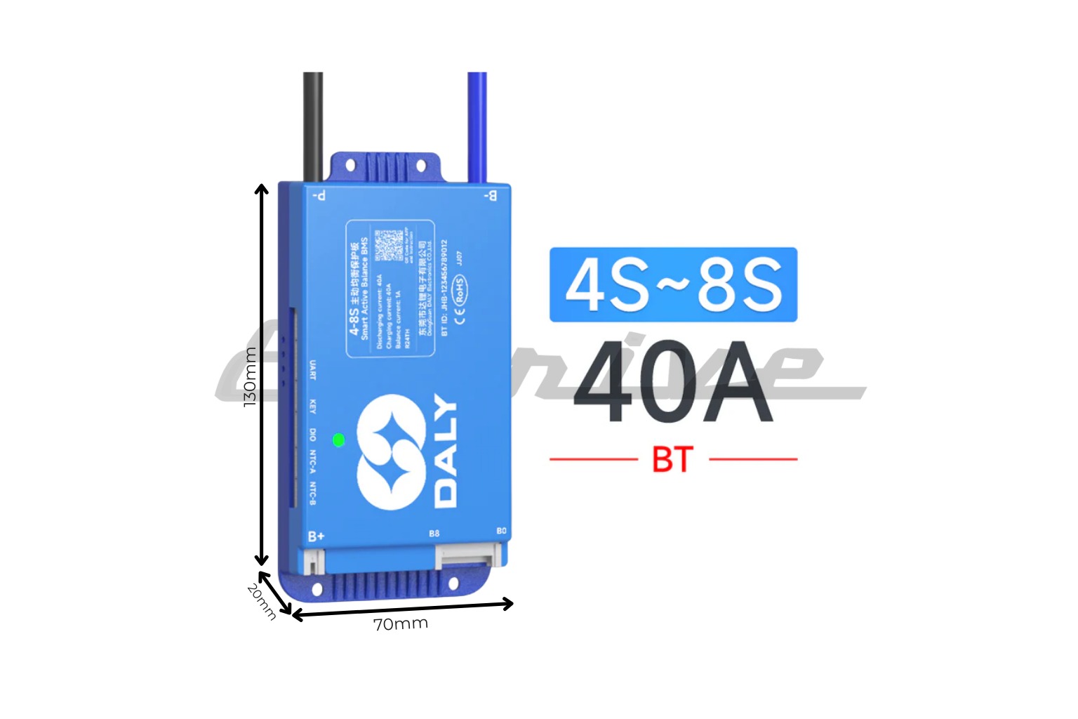 Daly Smart Bms – 4s-8s 40A – BT – CAN – RS485